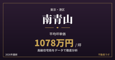 南青山の坪単価と地価を分析した高級住宅街エリア分析のアイキャッチ画像