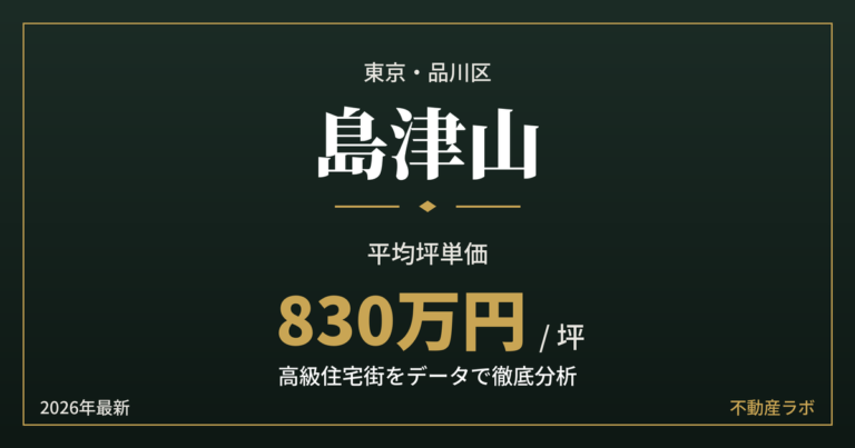島津山の坪単価と地価を分析した高級住宅街エリア分析のアイキャッチ画像